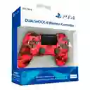 Control Aaa Ps4 Con Dualshock 4 Jyr Camuflaje Rojo