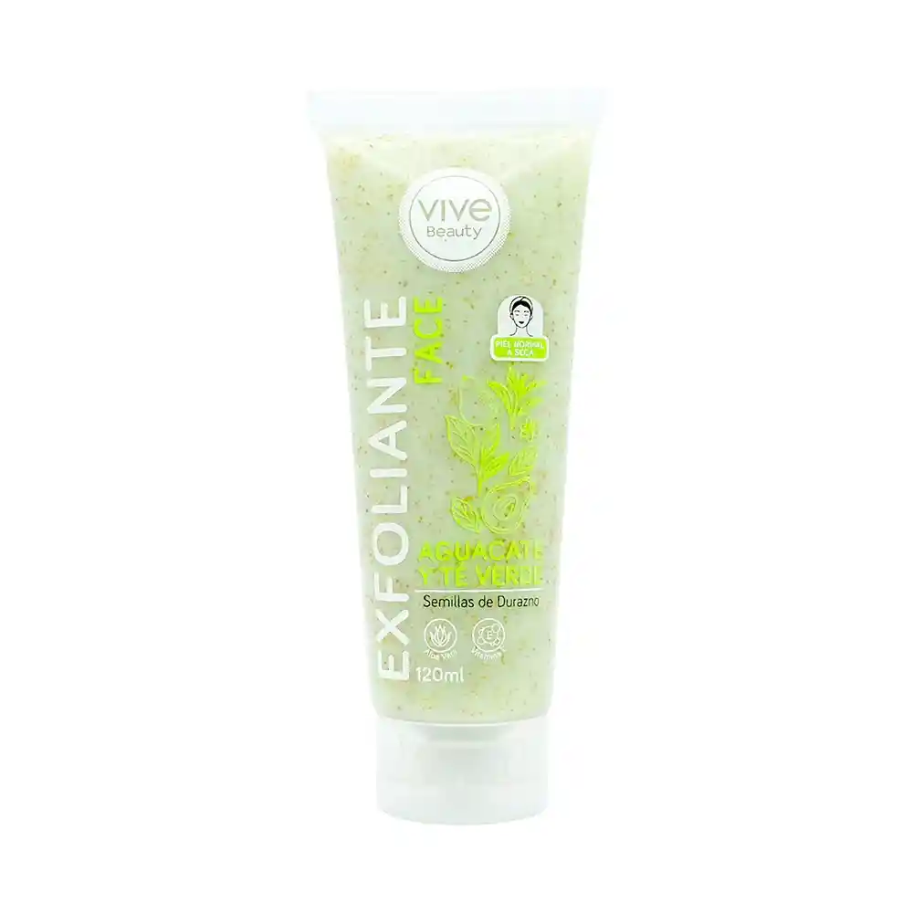 Exfoliante Facial De Aguacate Y Té Verde 120 Ml