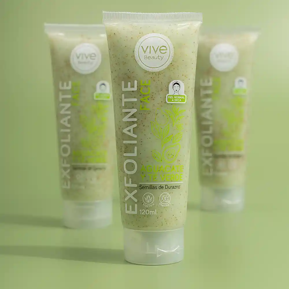 Exfoliante Facial De Aguacate Y Té Verde 120 Ml