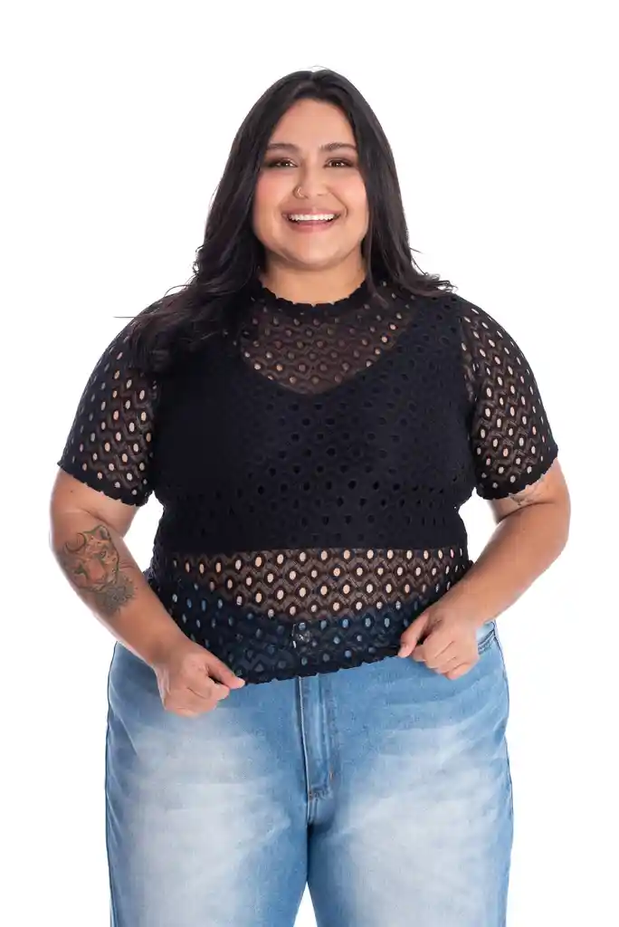 Blusa Gala Negro T16