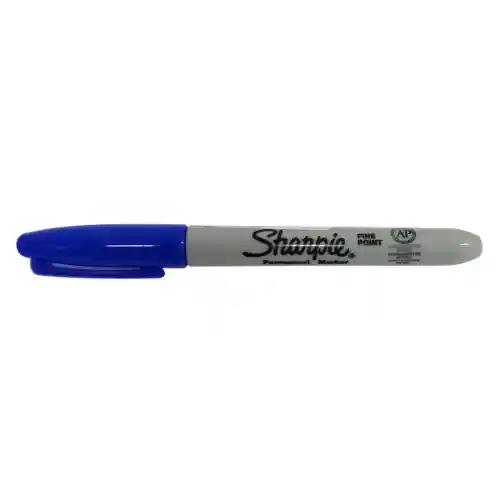 Sharpie Delgado Azul Und