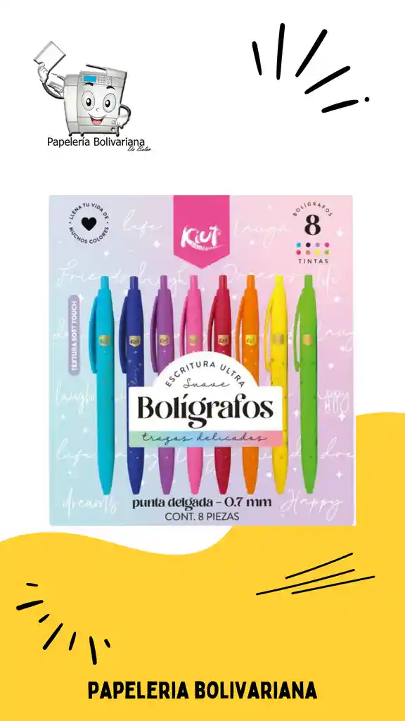 Lapicero Kiut X 8