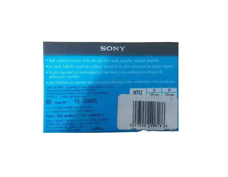 Cassette De Video 8 Sony
