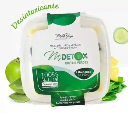 Mi Detox Frutos Verdes Paquete X 7 Unidades