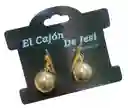 Aretes Redondo Dorados Aretes Para Mujer De Moda