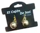 Aretes Redondo Dorados Aretes Para Mujer De Moda