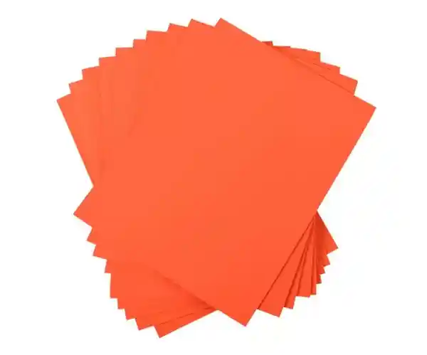 Fomy Medio Pliego O Cuatro Cartas (55x24) Naranja