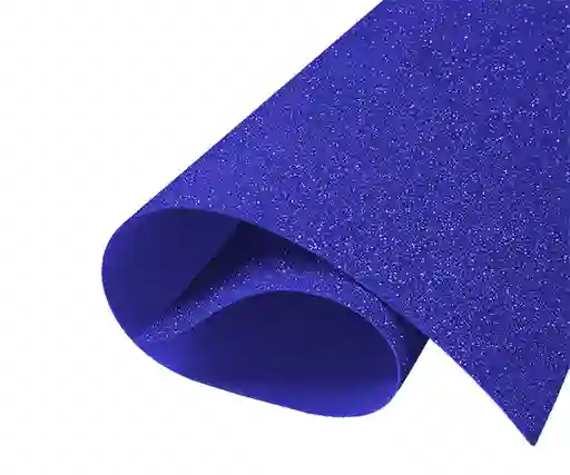 Fomy Escarchado Azul Oscuro Cuatro Cartas O Medio Pliego (55x42)