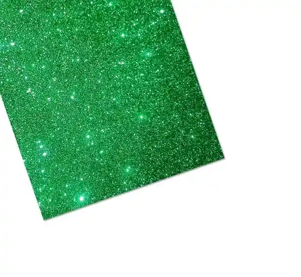 Fomy Escarchado Verde Oscuro Cuatro Cartas O Medio Pliego (55x42)