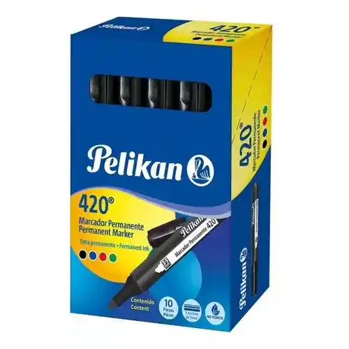 Marcador Permanente Pelikan 420 Negro