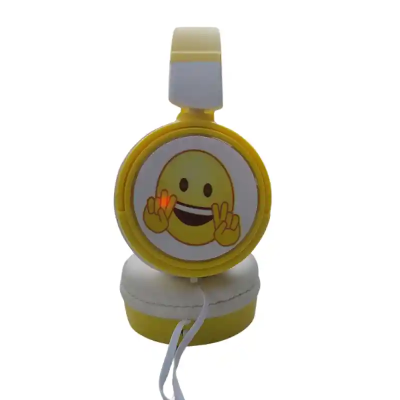 Auricular Diadema Niños Emoji Led Diseños Clases Virtuales