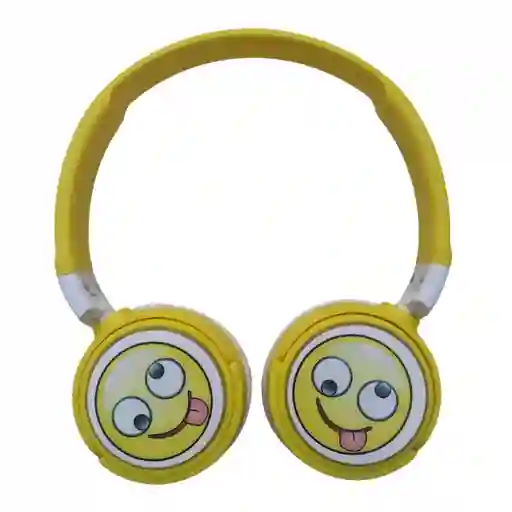 Auricular Diadema Niños Emoji Led Diseños Clases Virtuales