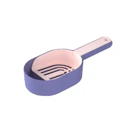 Pala Arena Para Gatos Con Bote Desechos Resistente
