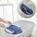 Caja De Arena Gris Para Gatos + Pala