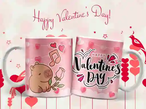 Mug San Valentin Capibara 11 Oz Ref. 7 X 1 Unidad
