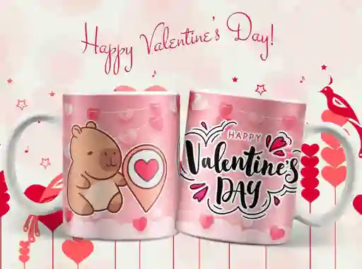 Mug San Valentin Capibara 11 Oz Ref. 8 X 1 Unidad