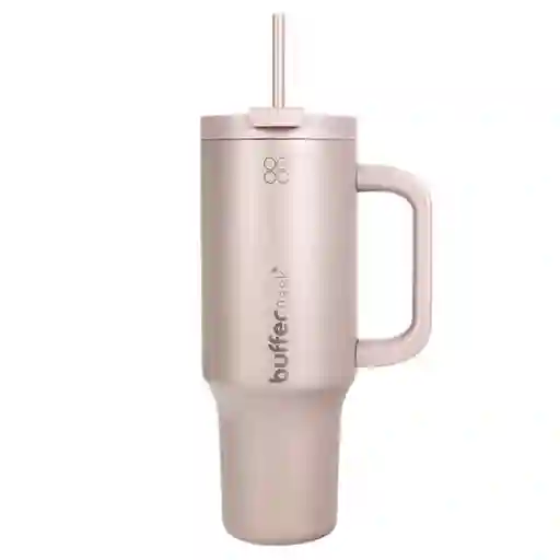 Termo Vaso Termico Con Pitillo 1,2 Lt Buffer Acero Inox