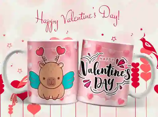 Mug San Valentin Capibara 11 Oz Ref. 11 X 1 Unidad