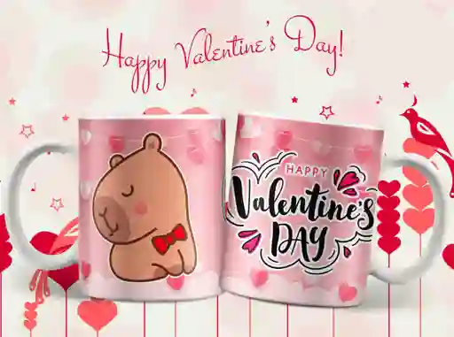 Mug San Valentin Capibara 11 Oz Ref. 14 X 1 Unidad