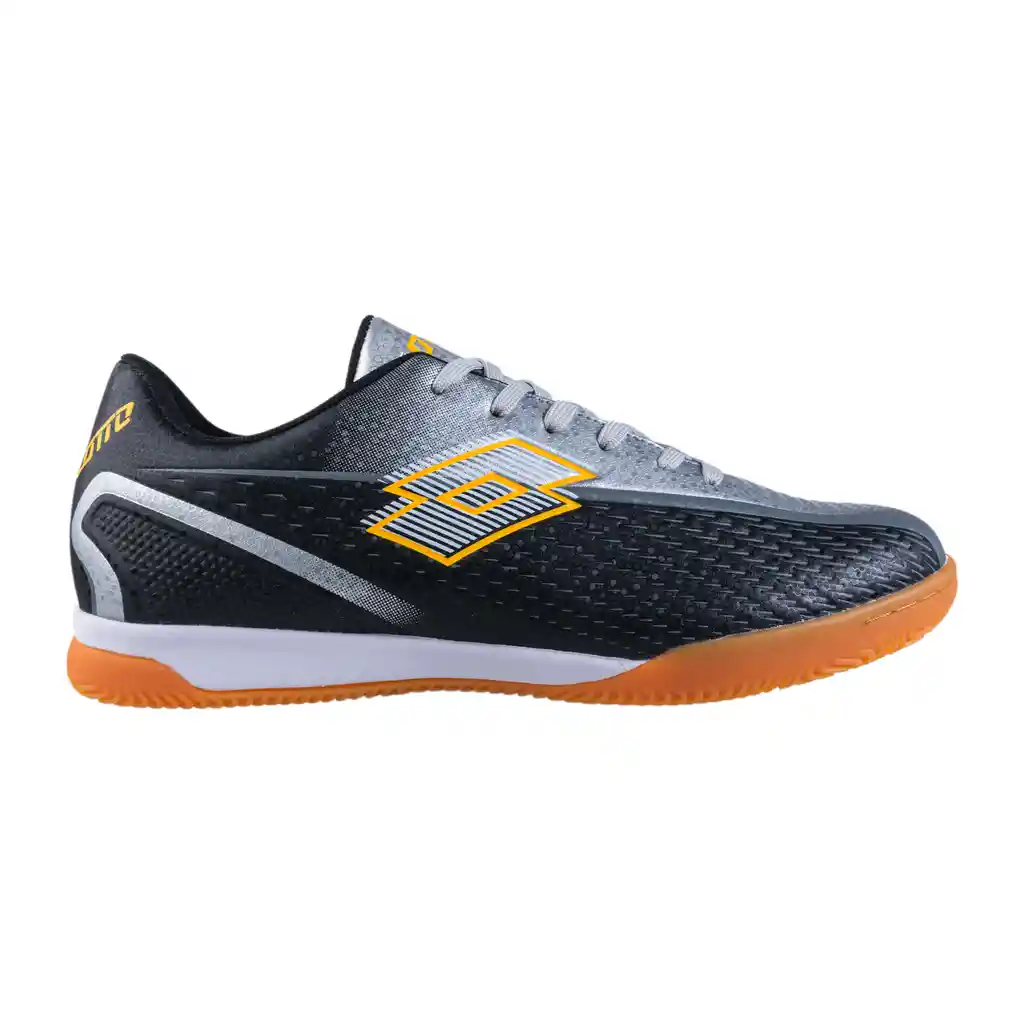 Zapatilla Suela Lisa De Goma Lotto Valverde /ine-h3, Asfalto, Madera Gris/negro Talla 7