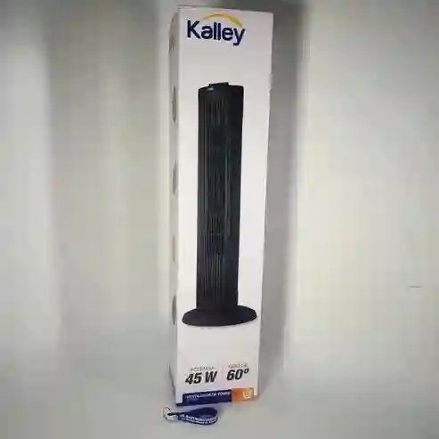 Ventilador Kalley Torre Sin Control Negro