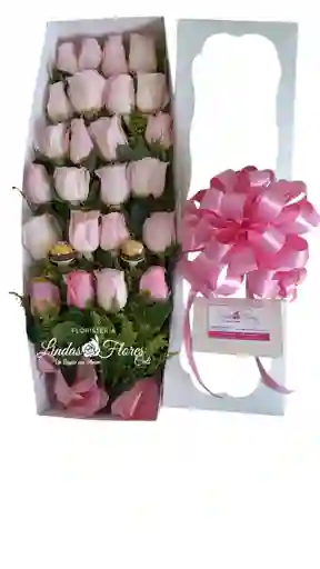 Caja Linda De Rosas