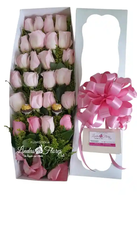Caja Linda De Rosas