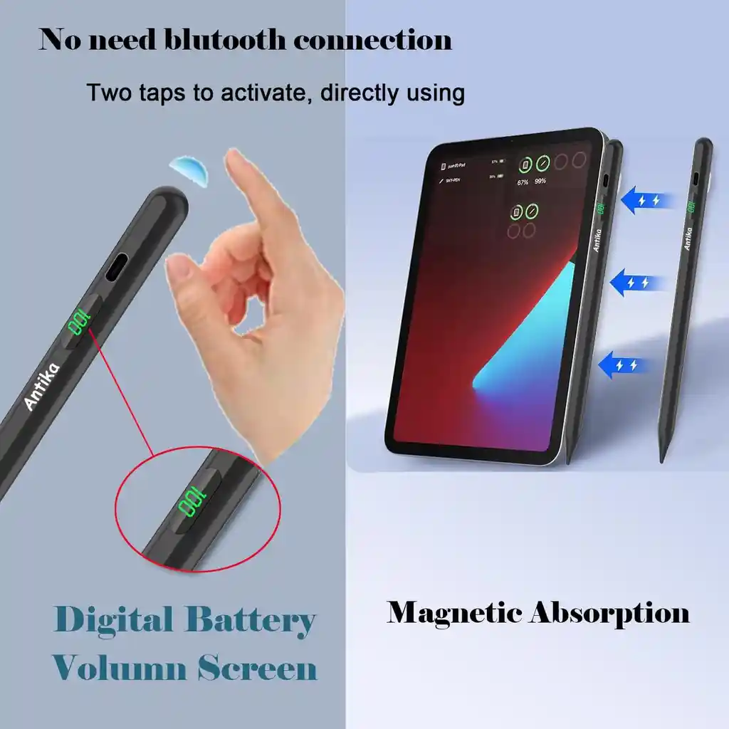 Lapiz Capacitivo Tactil Stylus Pen Ipad Apple Rechazo Palma