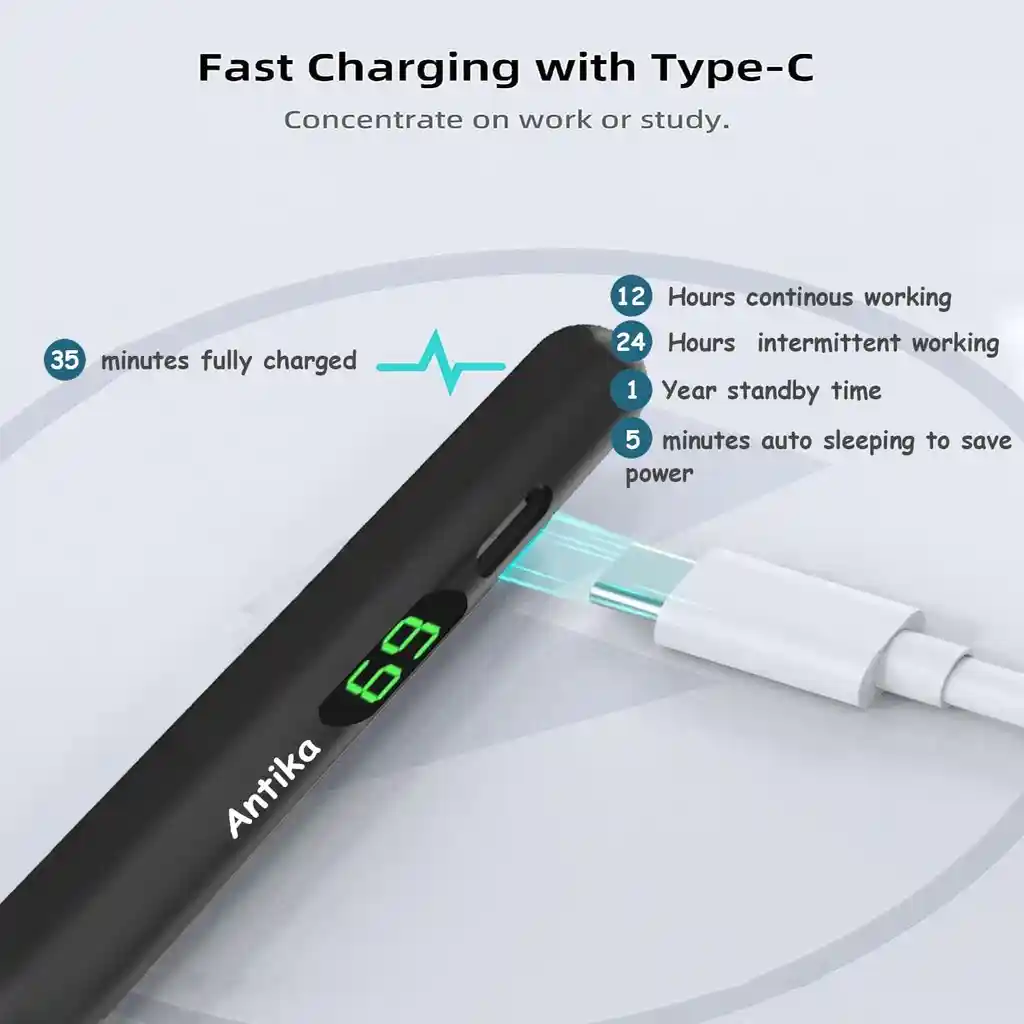 Lapiz Capacitivo Tactil Stylus Pen Ipad Apple Rechazo Palma