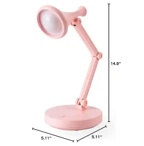 Lampara Pequeña De Escritorio Portátil Rosado