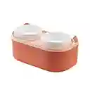 Plato Elevado Doble Para Perros Gatos Porta Comida