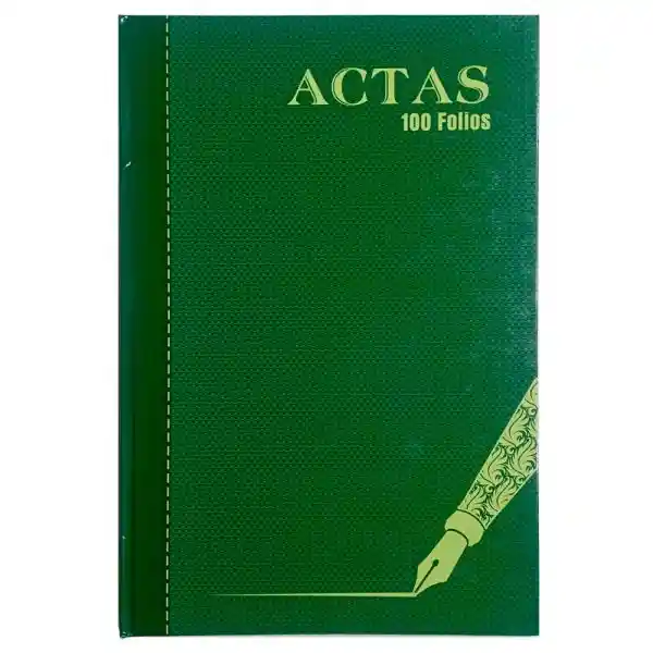 Libro De Actas Pasta Dura *100 Folios Nika