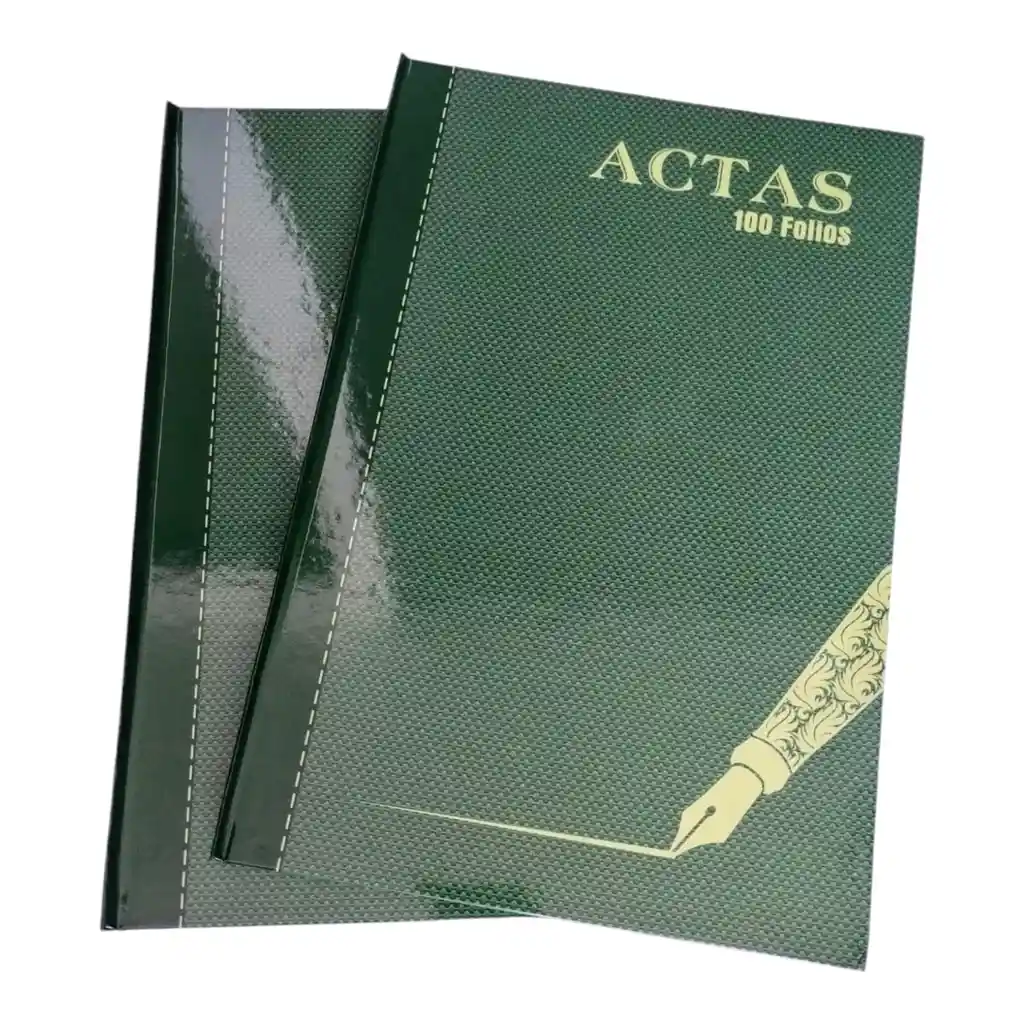 Libro De Actas Pasta Dura *100 Folios Nika
