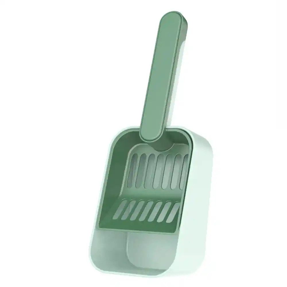 Pala Arena Para Gatos Con Bote Desechos Resistente