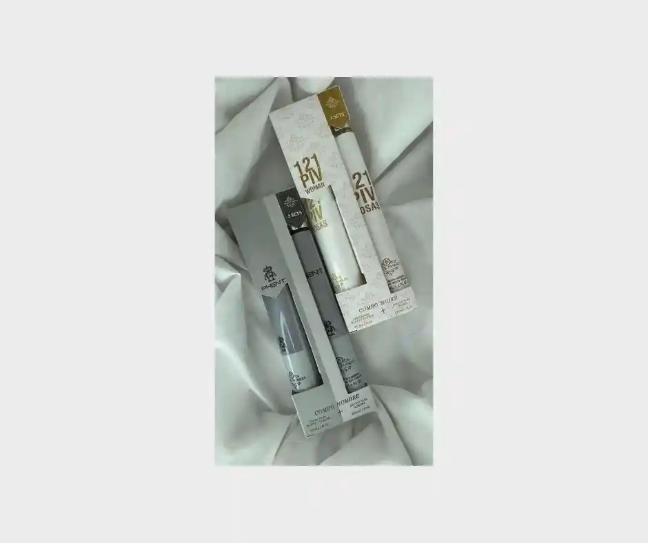 Combo Perfume Y Crema De Bolsillo Para Dama Y Hombre.