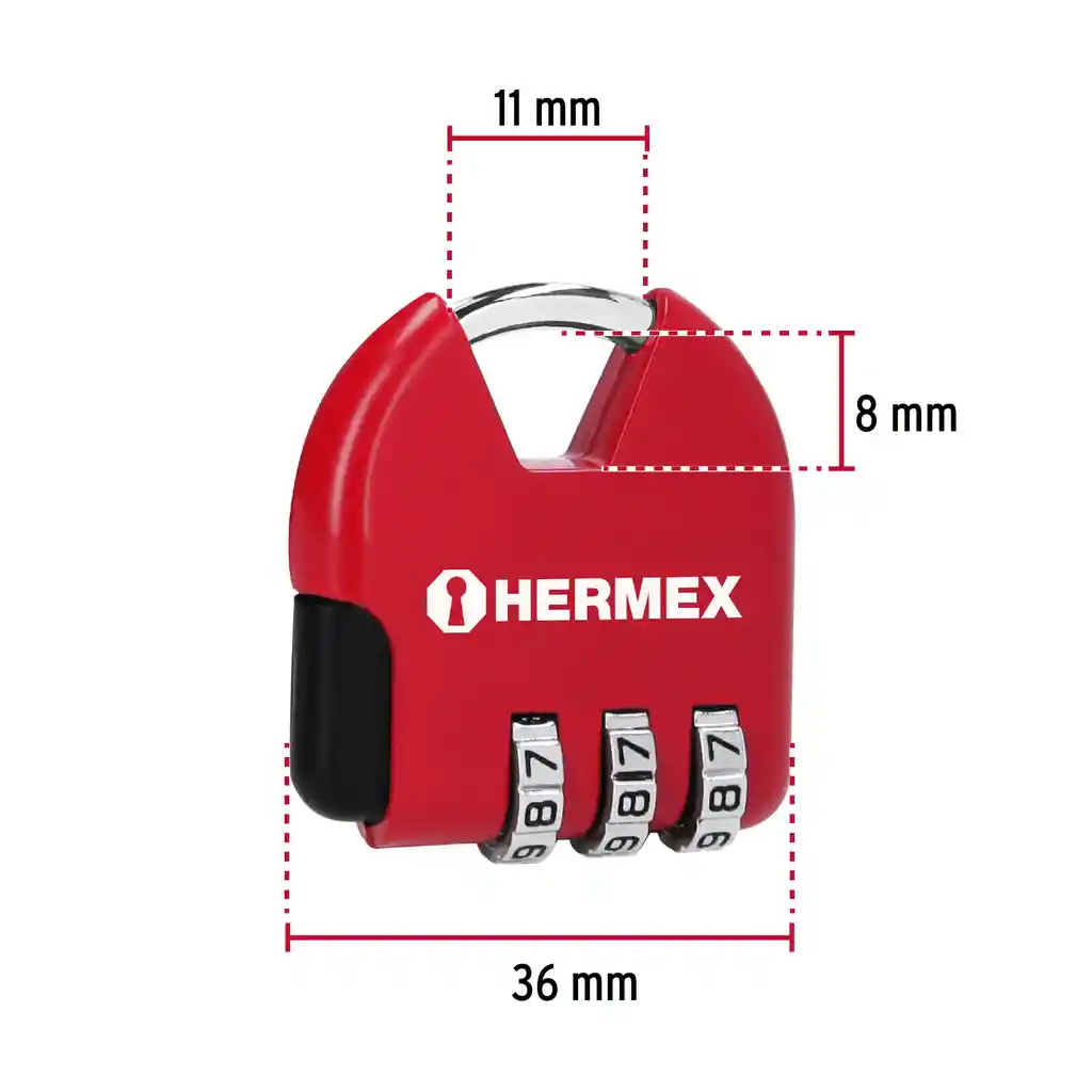 Candado Maletero De Combinación Hermex