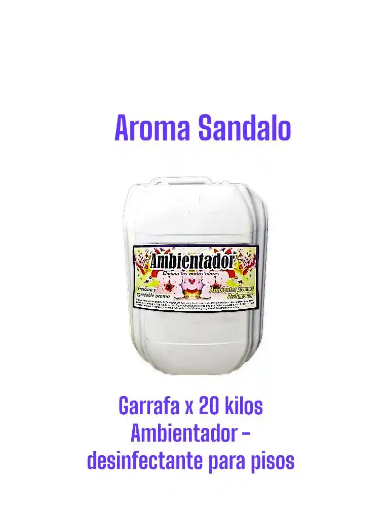 Ambientador Limpia Pisos Antibacterial Sandalo X 20 Litros