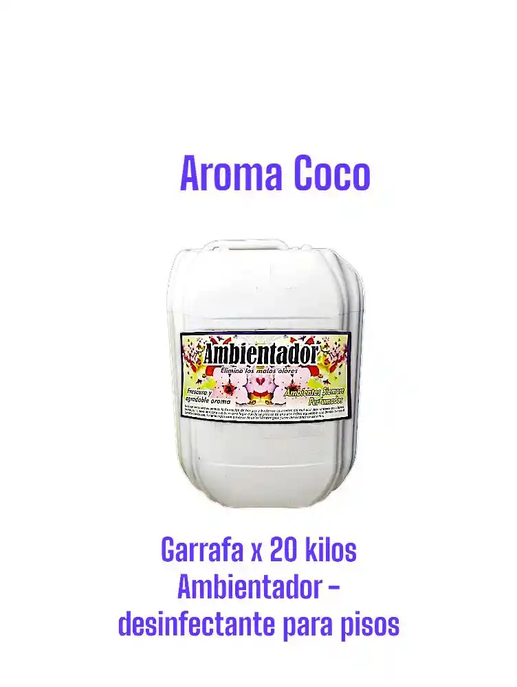 Ambientador Limpia Pisos Antibacterial Coco X 20 Litros