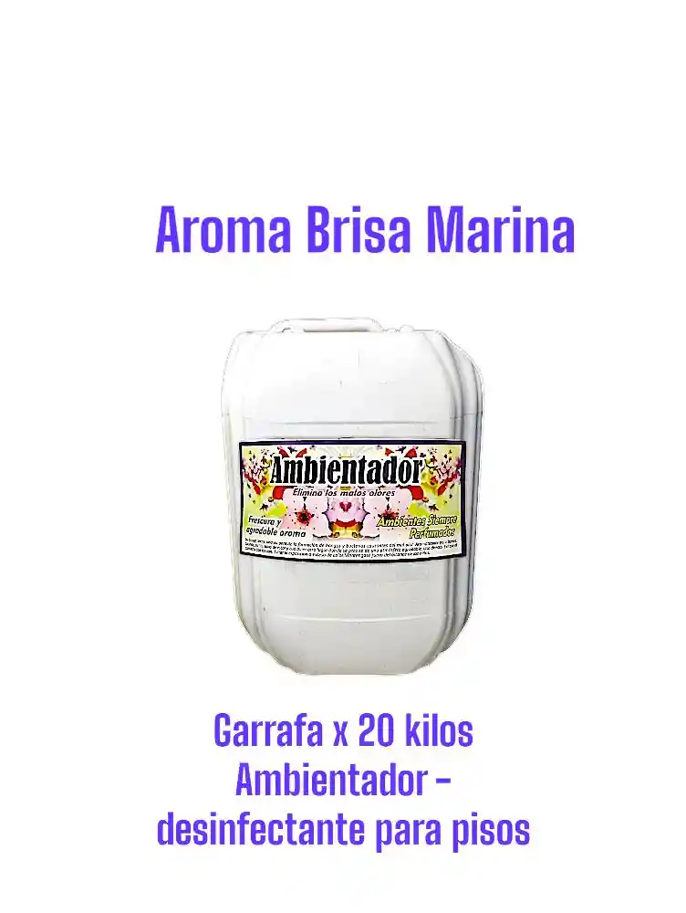 Ambientador Limpia Pisos Antibacterial Brisa Marina X 20 Litros
