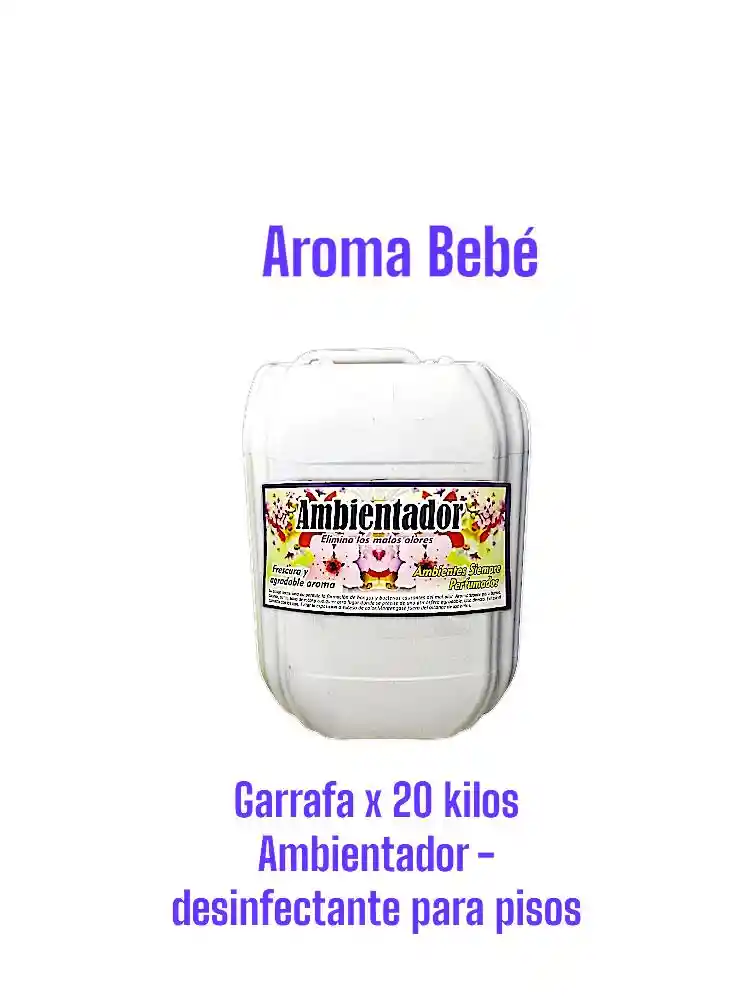 Ambientador Limpia Pisos Antibacterial Bebé X 20 Litros