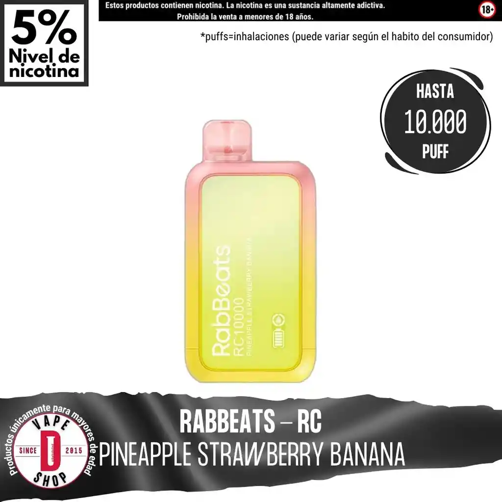 Pineapple Strawberry Banana - Rabbeats - Rc 10000 Aspiraciones