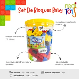 Set De Bloques Baby X 114 Pcs