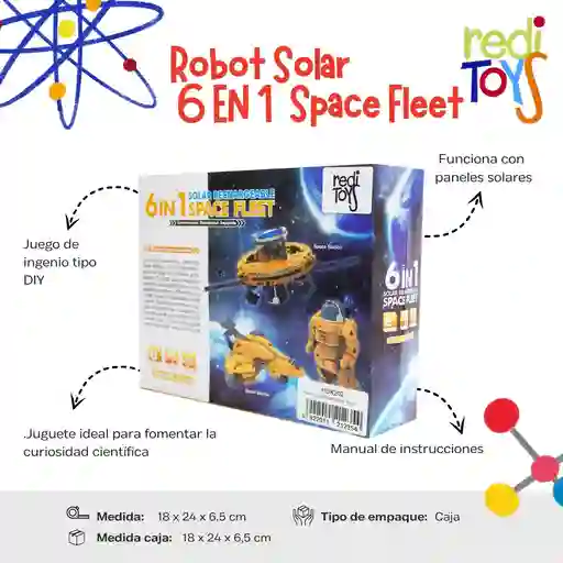 Robot Solar 6 En 1 Space Fleet