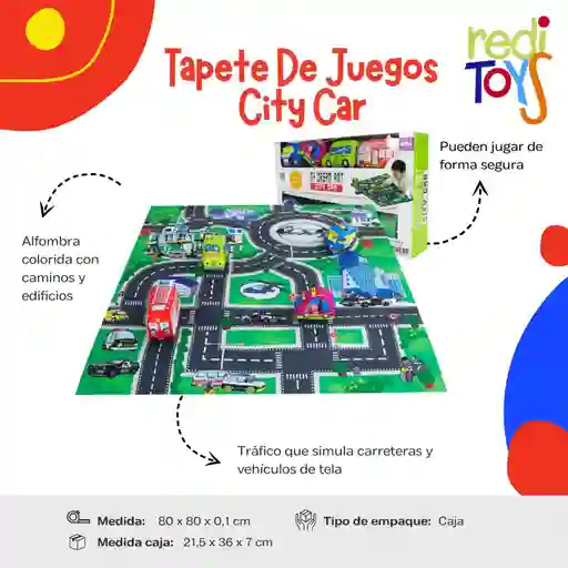 Tapete De Juegos City Car