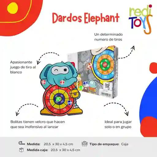 Juego De Dardos Elephant