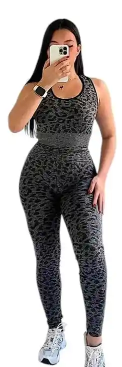 Conjunto Esqueleto Legging Animal Print