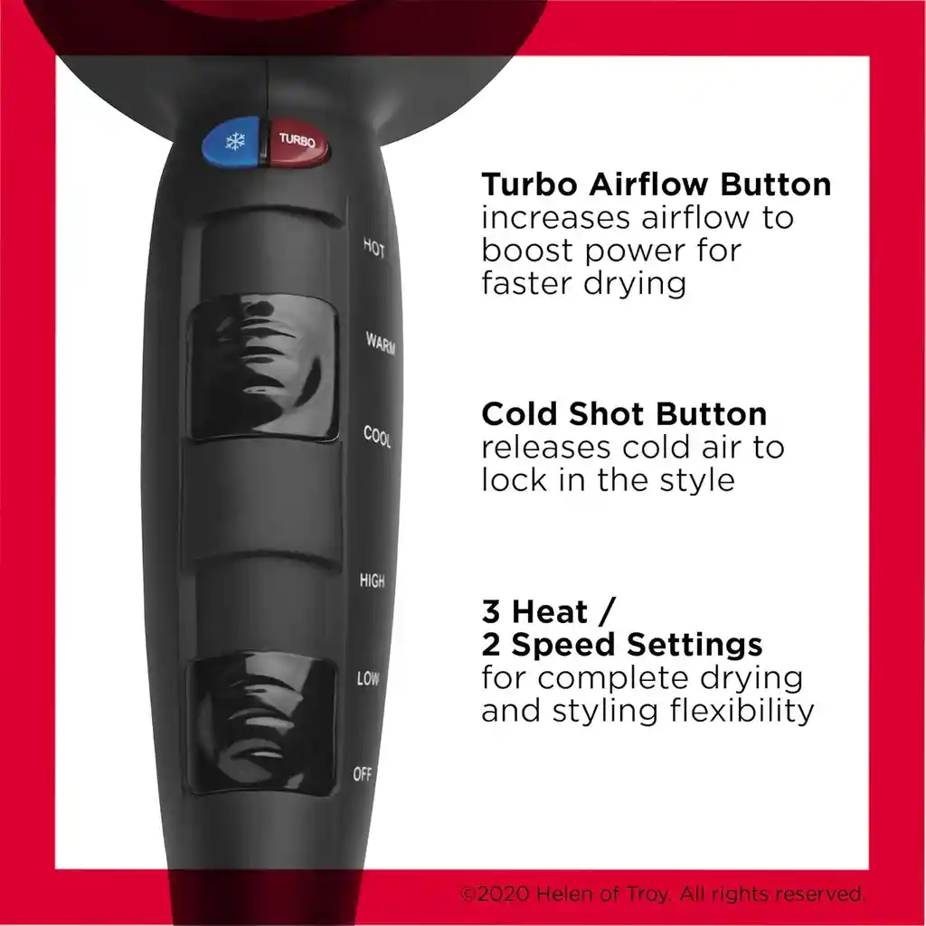 Secador Con Difusor Turbo Revlon 1875w Blower Cabello