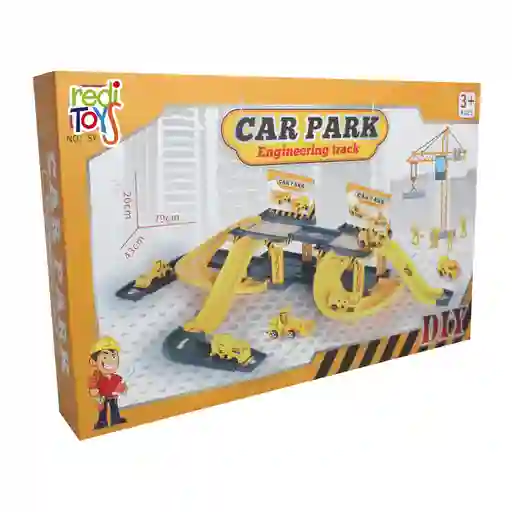 Set De Parking Lot Construction Park