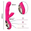 Vibrador Del Clítoris Usb Fuerte Doble Motor Silicona Abs