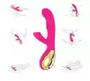 Vibrador Del Clítoris Usb Fuerte Doble Motor Silicona Abs